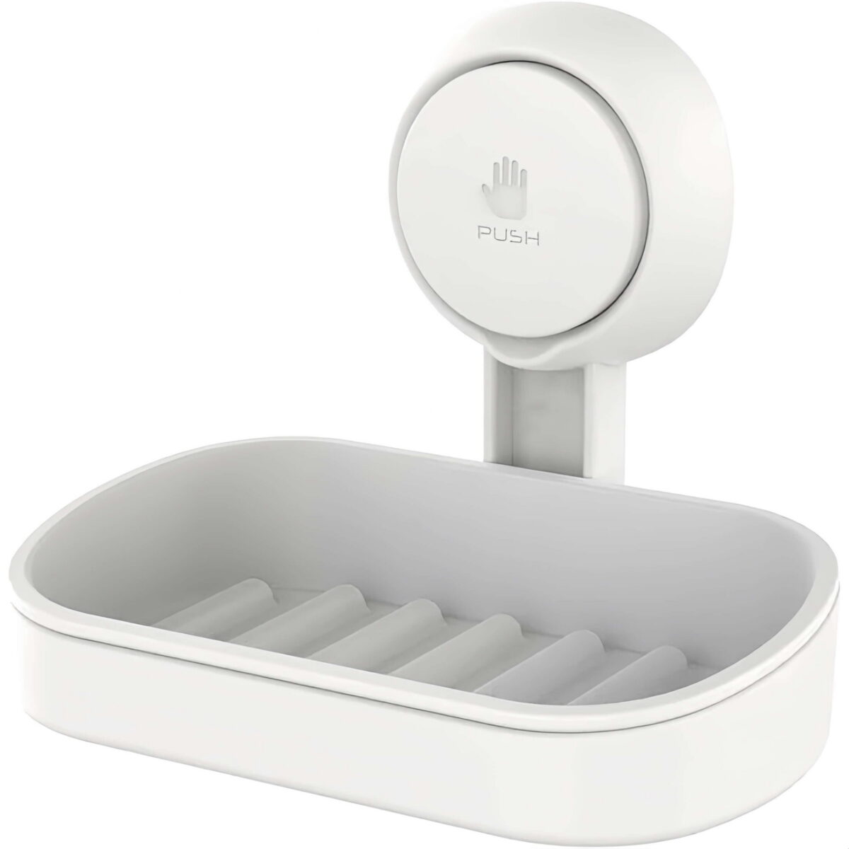 Soap Dish Holder for Shower Wall Mounted Vacuum Suction Design for Bathroom Use
