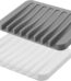 Soap Dish Holder Stand Saver Tray Case for Shower-Silicone Rubber Drainer Dishes for Bar Soap Sponge Scrubber Bathroom Kitchen Sink-Dishwasher Safe-Drains Water,Extends Soap...
