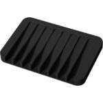 Soap Dish Shower Waterfall Soap Tray Soap Saver Soap Holder for Bathroom, Kitchen, Counter Top, Flexible Silicone, Keep Soap Bars Dry, Easy Cleaning