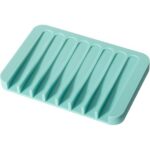 Soap Dish Shower Waterfall Soap Tray Soap Saver Soap Holder for Bathroom, Kitchen, Counter Top, Flexible Silicone, Keep Soap Bars Dry, Easy Cleaning