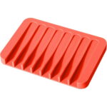 Soap Dish Shower Waterfall Soap Tray Soap Saver Soap Holder for Bathroom, Kitchen, Counter Top, Flexible Silicone, Keep Soap Bars Dry, Easy Cleaning