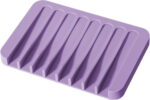 Soap Dish Shower Waterfall Soap Tray Soap Saver Soap Holder for Bathroom, Kitchen, Counter Top, Flexible Silicone, Keep Soap Bars Dry, Easy Cleaning