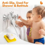 Soap Dish Shower Waterfall Soap Tray Soap Saver Soap Holder for Bathroom, Kitchen, Counter Top, Flexible Silicone, Keep Soap Bars Dry, Easy Cleaning