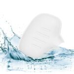 Soap Dish Soap Cleaning Storage Keep Soap Dry for Home Bathroom Kitchen Silicone White 14.5x11.3cm