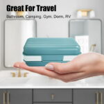 Soap Dish with Lid Travel Soap Case Draining Soap Bar Holder Portable Soap Box Container for Traveling, Camping, Shower, Bathroom by Lofekea