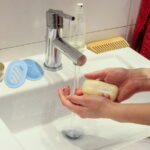 Soap Holder Plastic Soap Dish with Drain Bar Soap Holder for Shower Bathroom Toilet, 4 PCS