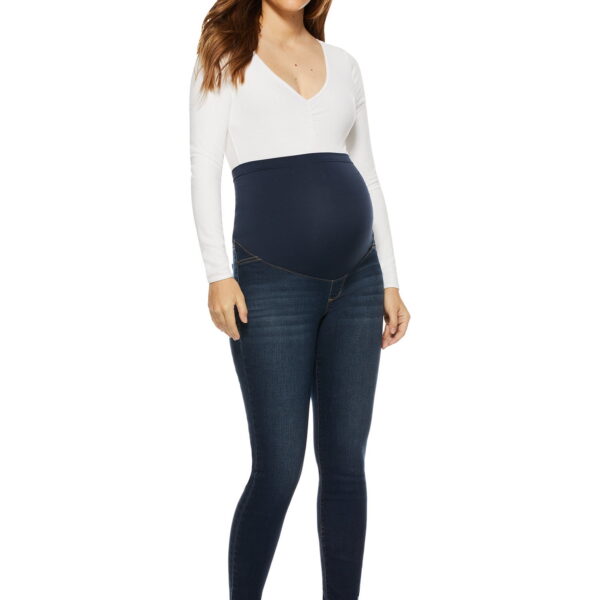 Sofia Jeans by Sofia Vergara Rosa Curvy Ankle Full Band Maternity Jeans, Sizes S-XXL