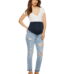 Sofia Jeans by Sofia Vergara Rosa Curvy Ankle Full Band Maternity Jeans, Sizes S-XXL