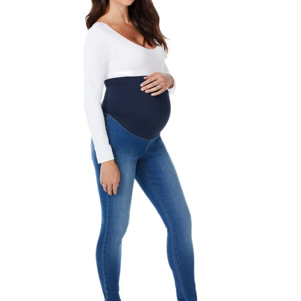 Sofia Jeans by Sofia Vergara Rosa Curvy Ankle Full Band Maternity Jeans, Sizes S-XXL