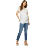 Sofia Jeans by Sofia Vergara Rosa Curvy Ankle Full Band Maternity Jeans, Sizes S-XXL