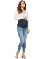 Sofia Jeans by Sofia Vergara Rosa Curvy Ankle Full Band Maternity Jeans, Sizes S-XXL
