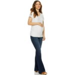 Sofia Jeans by Sofia Vergara Rosa Curvy Ankle Full Band Maternity Jeans, Sizes S-XXL