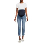 Sofia Jeans by Sofia Vergara Rosa Curvy Ankle Full Band Maternity Jeans, Sizes S-XXL