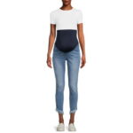 Sofia Jeans by Sofia Vergara Rosa Curvy Ankle Full Band Maternity Jeans, Sizes S-XXL