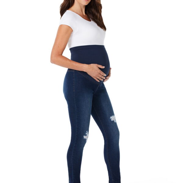 Sofia Jeans by Sofia Vergara Rosa Curvy Ankle Full Band Maternity Jeans, Sizes S-XXL