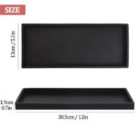 Spencer Countertop and Vanity Tray, Silicone Bathroom Tray, Flexible Dish Soap Holder for Kitchen, Bathroom Counter Organizer, Shower Toilet Tank Tray Decor Accessory, Bath Tub...