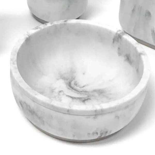 Splash Home Marble Resin Soap Dish-Satin