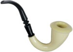 Star Power Toy Detective Pipe Costume Accessory, Black White, One Size