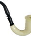 Star Power Toy Detective Pipe Costume Accessory, Black White, One Size