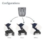Stroller Cup Holder for Uppababy, Baby Cup Holder Compatible with Vista, Cruz, and Minu/Quick Attachment/Holds Beverages of Various Sizes/Folds Attached