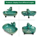 Sungmor Antique Green Bird Shaped Cast Iron Freestanding Soap Dish, 1 Count