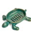 Sungmor Heavy Duty Cast Iron Drainable Soap Holder - Lovely Tortoise Shaped & Antique Green & Gold Finish - Kitchen Bathroom Sink Soap Dish Tray - Practical & Decorative...
