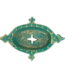 Sungmor Heavy Duty Cast Iron Soap Holder, Vintage Bar Soap Dish for Kitchen Bathroom Sink, Lovely Starfish Shape & Antique Green Sponge Dish Soap Tray, Decorative Jewelry Holder...