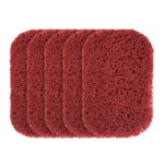 Sunjoy Tech 5 Pack Non-Slip Soap Holder Mat BPA-Free Soap Savers Pads Self Draining Soap Bars Pads Cutable Woven Mat for Bathroom Kitchen Shower Sink Soap Dish