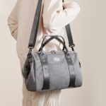 Sunveno Small Baby Diaper Bag, Upgraded Tote Bag, Travel Essentials Crossbody Bag, 1 Count