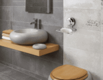 Super Powerful Vacuum Suction Cup Shower Soap Dish - Strong Rustproof Stainless Steel Soap Saver Sponge Holder for Bathroom & Kitchen Sink