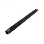 Supply Giant 1260PBLK Black Steel Pipe, Schedule 40 Threaded Fitting, 1/2 In. x 60 In.