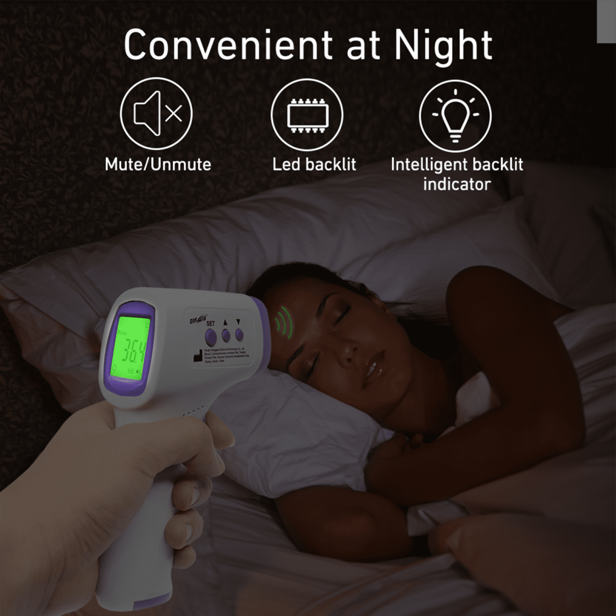 SUPTREE Non-Contact Digital Infrared Forehead Thermometer for Adult Body