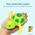 Syenll Baby Bath Toys, 3 Pack Swimming Turtle Bath Toys for Toddlers, Bathtub Wind up Water Toy for 1 2 3 4 5 Year Old Child Kids