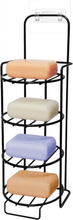 ‎TACYKIBD Shampoo Bar Holder for Shower - Bar Soap Holder for Kitsch Shampoo and Conditioner Bar Set, Self Draining Soap Dish for Bathroom Wall, Compatible with Kitsch Any Soap...