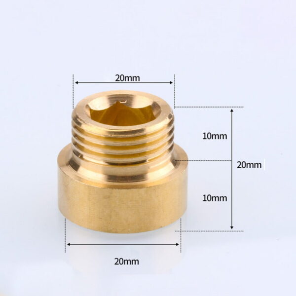 Tap Extension G1/2 Thread Brass Connector For Drinking Water Heating Install For Connection Copper Pipe Water Pipe Accessories