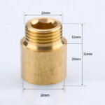 Tap Extension G1/2 Thread Brass Connector For Drinking Water Heating Install For Connection Copper Pipe Water Pipe Accessories