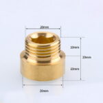 Tap Extension G1/2 Thread Brass Connector For Drinking Water Heating Install For Connection Copper Pipe Water Pipe Accessories