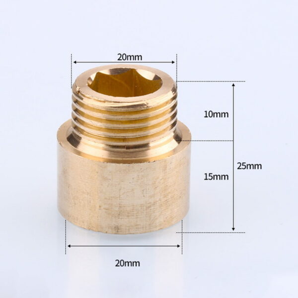 Tap Extension G1/2 Thread Brass Connector For Drinking Water Heating Install For Connection Copper Pipe Water Pipe Accessories