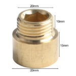 Tap Extension G1/2 Thread Brass Connector For Drinking Water Heating Install For Connection Copper Pipe Water Pipe Accessories