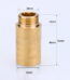 Tap Extension G1/2 Thread Brass Connector For Drinking Water Heating Install For Connection Copper Pipe Water Pipe Accessories