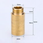Tap Extension G1/2 Thread Brass Connector For Drinking Water Heating Install For Connection Copper Pipe Water Pipe Accessories