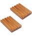 Teak soap Dish for Shower by HTB, Wood Decorative Bath soap Holder Heightened Base Design to Keep Soap Dry in Kitchen, Bathroom, Sink, Bathtub, Cute Wooden soap Saver for Hand...