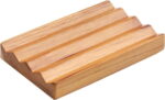 Teak soap Dish for Shower by HTB, Wood Decorative Bath soap Holder Heightened Base Design to Keep Soap Dry in Kitchen, Bathroom, Sink, Bathtub, Cute Wooden soap Saver for Hand...