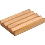Teak soap Dish for Shower by HTB, Wood Decorative Bath soap Holder Heightened Base Design to Keep Soap Dry in Kitchen, Bathroom, Sink, Bathtub, Cute Wooden soap Saver for Hand...