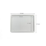 Tetra-Teknica Less is More Series SD-2P Porcelain Soap Dish, Color White, 2 per Pack