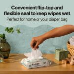 The Honest Company, Plant-Based Baby Wipes, Fragrance-Free, 60 Count (Select for More Options)