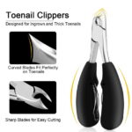 Toenail Clipper Set, Professional Thick & Ingrown Toe Nail Clippers for Men & Seniors