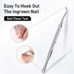 Toenail Clippers, Nail Clippers Set for Ingrown or Thick Toenails, Sharp Curved Blade Pedicure Tool for Men Seniors