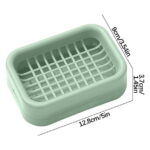 TOPRenddon Double-Layer Bar Soap Holder Bar Soap Holder for Shower Soap Dish with Drain Soap Saver Box Container Plastic Soap Dish for Bathroom Counter,Kitchen,Toilet,Soap