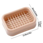 TOPRenddon Double-Layer Bar Soap Holder Bar Soap Holder for Shower Soap Dish with Drain Soap Saver Box Container Plastic Soap Dish for Bathroom Counter,Kitchen,Toilet,Soap